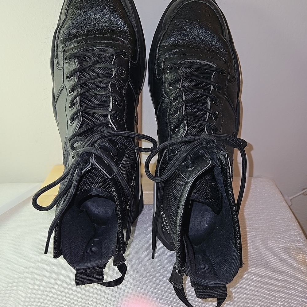 Black High-Top Sneakers